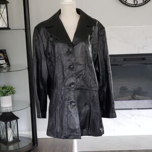 Wilsons Black Leather Jacket Size 3X